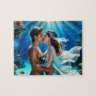 Kiss of the Undersea Lovers Jigsaw Puzzle