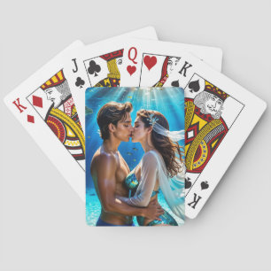 Kiss of the Undersea Lovers Playing Cards