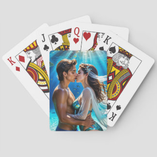 Kiss of the Undersea Lovers Playing Cards