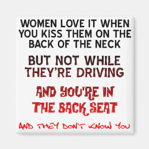 Kiss On The Neck Funny Fridge Magnet Refrigerator