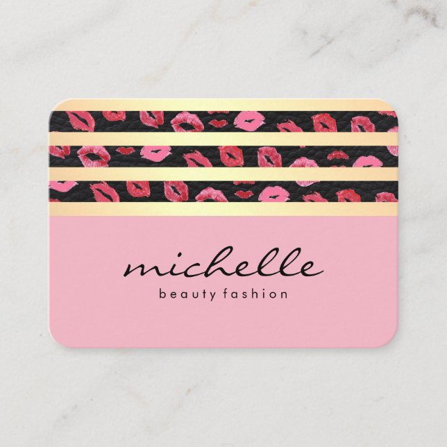 Kiss Pattern / Appointment Card (Front)