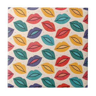 Kiss Pattern Tile