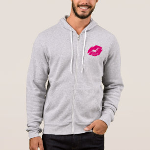Kiss Pink Lips Hoodie
