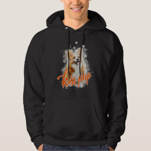 Kiss Pup Ink Creative Cute Corgi Dog Pattern 368 Hoodie