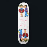 Kiss - Romantic Couple - Love - Valentine's Day Skateboard<br><div class="desc">Cute Romantic Couple - Love - I Love You - Valentine's Day Kiss Boy and Girl - Fun Painting - Choose / Add Your Unique Text / Name / Colour - Make Your Special Gift - Resize and move or remove / add elements - image / text with customisation tool....</div>