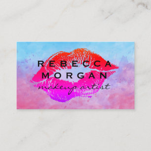 Kiss Stain   Watercolor  Business Card