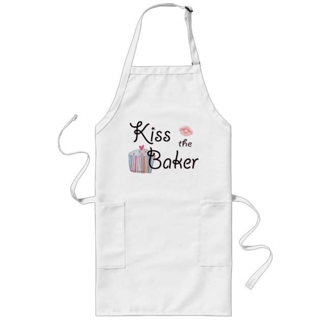 Kiss the Baker Long Apron (Front)
