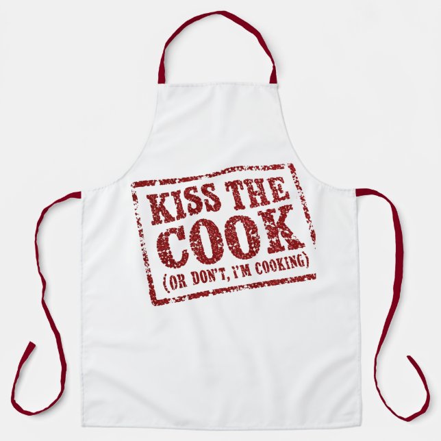 Kiss The Cook Apron (Front)