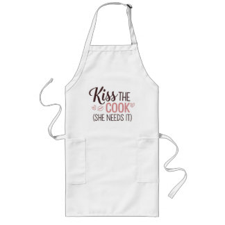 Kiss the Cook Apron - She Needs It