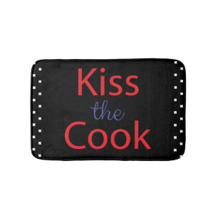 Kiss The Cook Bath Mat