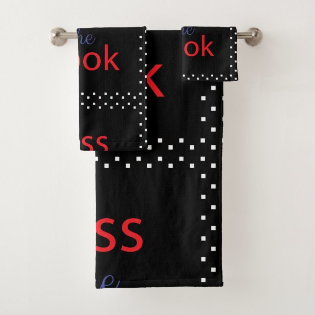 Kiss The Cook Bath Towel Set (Insitu)