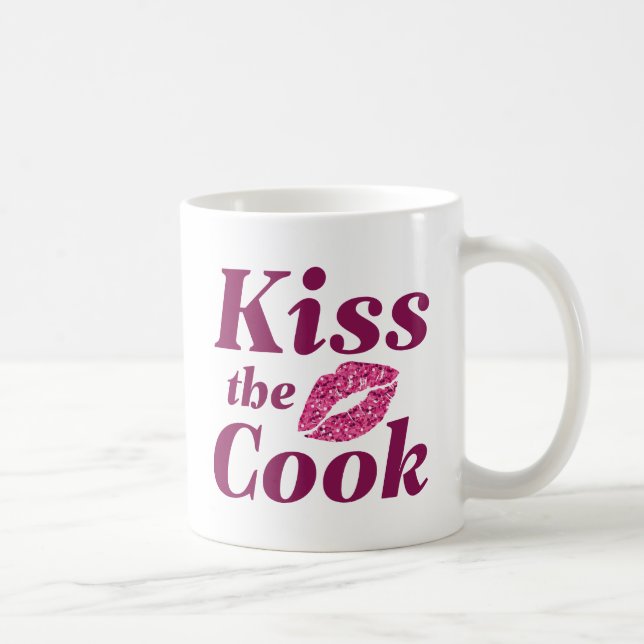 Kiss The Cook Coffee Mug (Right)
