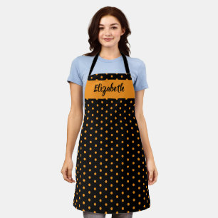 Kiss The Cook Food Chef Kitchen Baker Polka Dots Apron