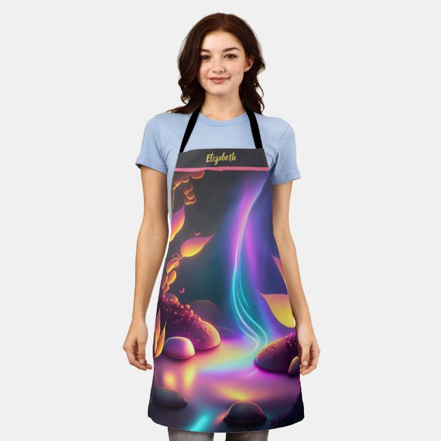 Kiss The Cook Food Chef Kitchen BBQ Baker Fantasy Apron (Worn)