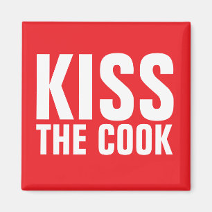 KISS THE COOK FRIDGE MAGNET wife