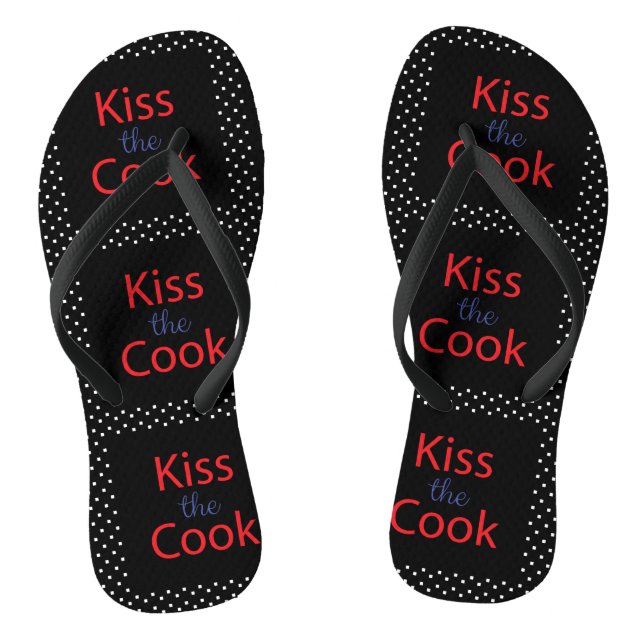 Kiss The Cook Jandals (Footbed)