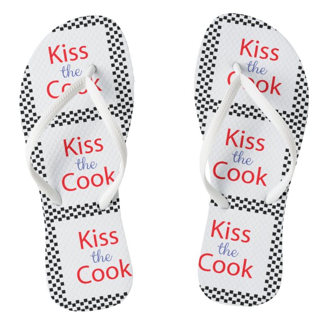 Kiss The Cook Jandals (Footbed)