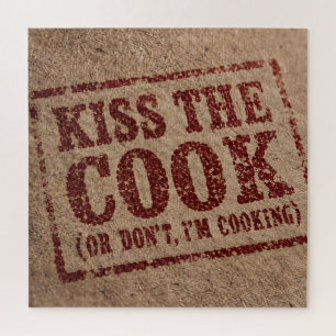 Kiss The Cook Jigsaw Puzzle