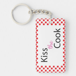 Kiss The Cook Key Ring
