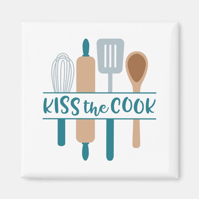 Kiss The Cook Magnet (Front)