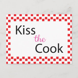 Kiss The Cook Postcard