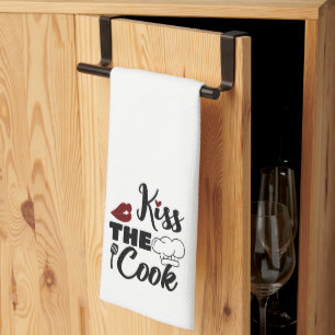 kiss the cook tea towel
