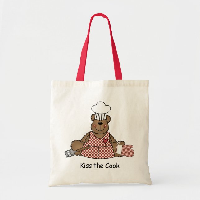 Kiss the Cook Tote Bag (Front)