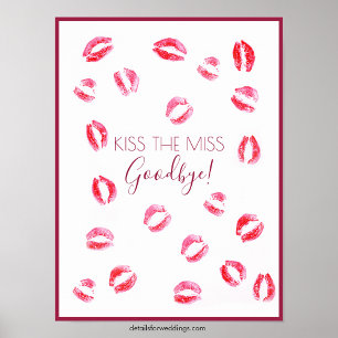 Kiss the Miss Game Paper Poster