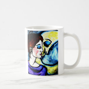kiss the moon coffee mug