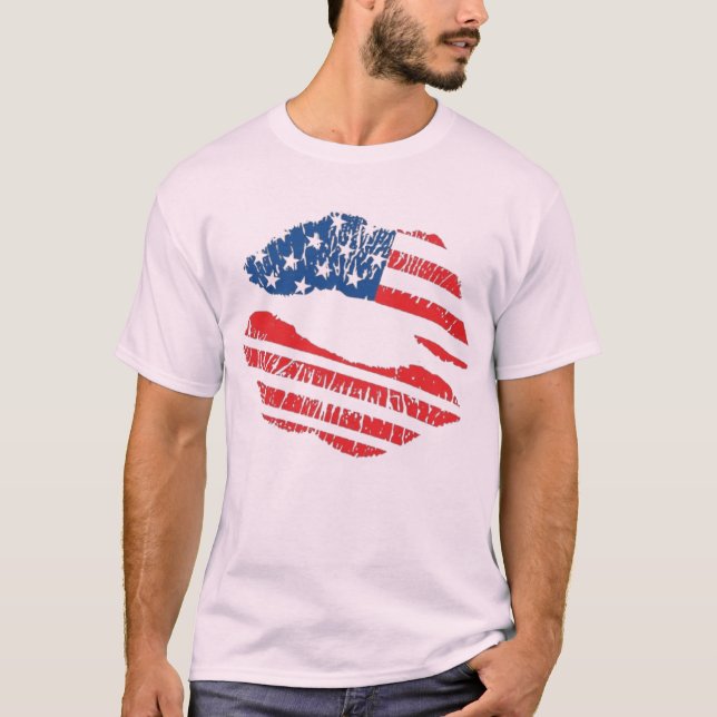  "Kiss the USA" T-Shirt (Front)