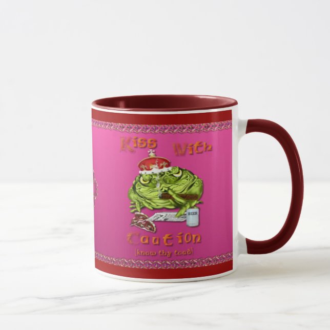 Kiss With Caution Mug (Right)