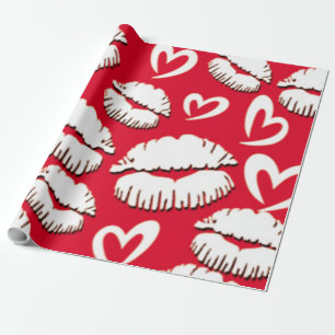 Kiss Wrapping Paper
