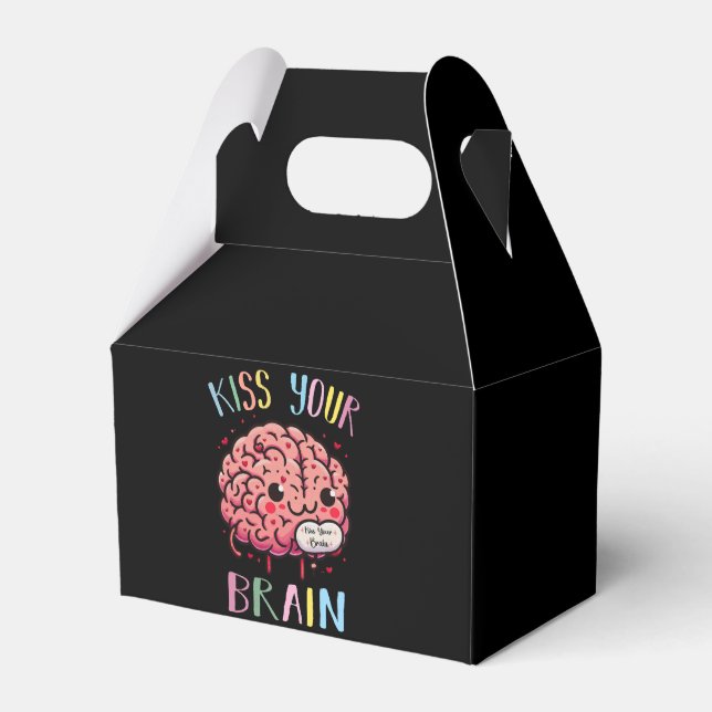Kiss Your Brain Teacher Favour Box (Front Side)