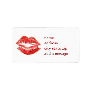 KISSABLE ADDRESS LABEL