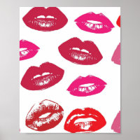 Kissable Lips (Kissing Lips, Red & Pink Lipstick)