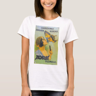 Kissed By A Butterfly Vintage Chocolate Ad - Shirt