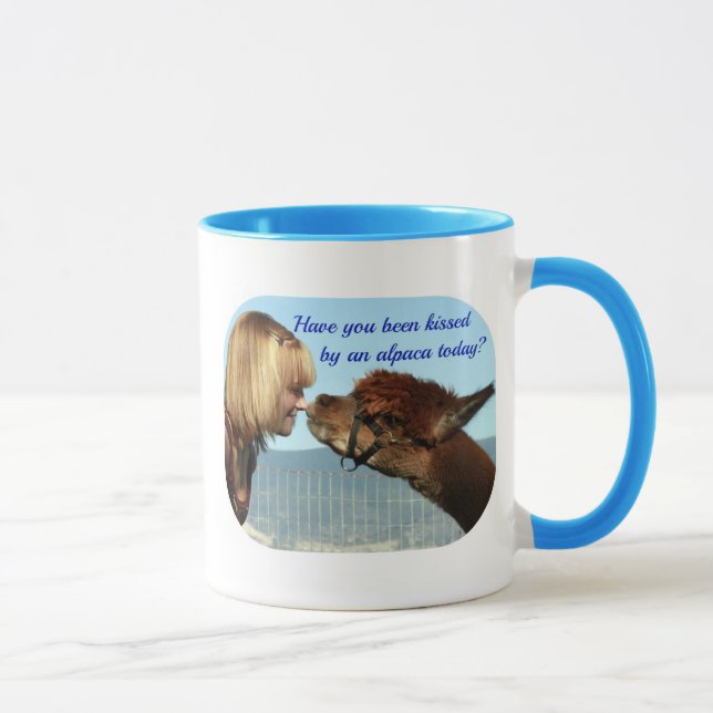 "Kissed by an Alpaca!" Mug (Right)