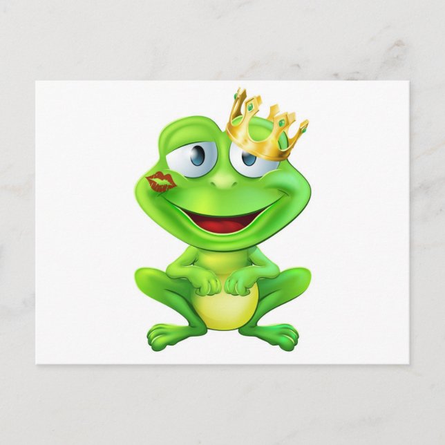 Kissed frog prince postcard (Front)
