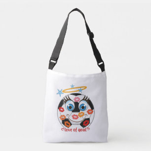Kissed Soccer Ball Mascot Crossbody Bag