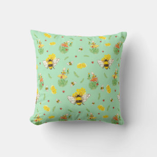 Kissen mit Bienenprint Cushion