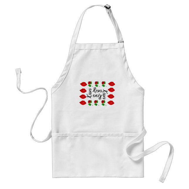 Kisses and roses apron (Front)