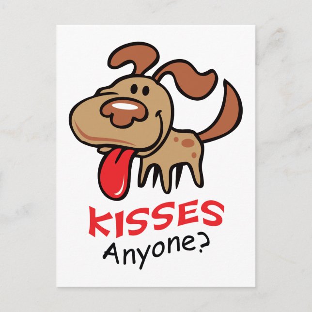 Kisses Anyone Postcard (Front)