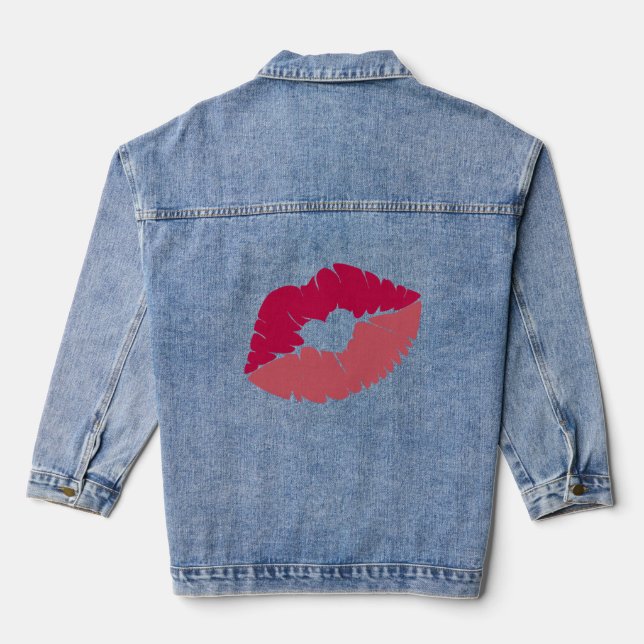 Kisses 💋 denim, jacket 🧥 (Back)