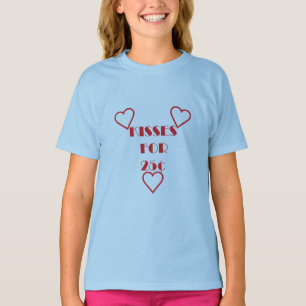 Kisses for 25 cents - Girls' Basic T-Shirt