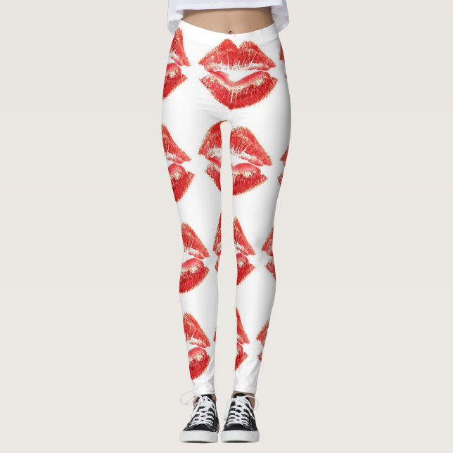****KISSES GALORE**** FOR HER LEGGINGS (Front)