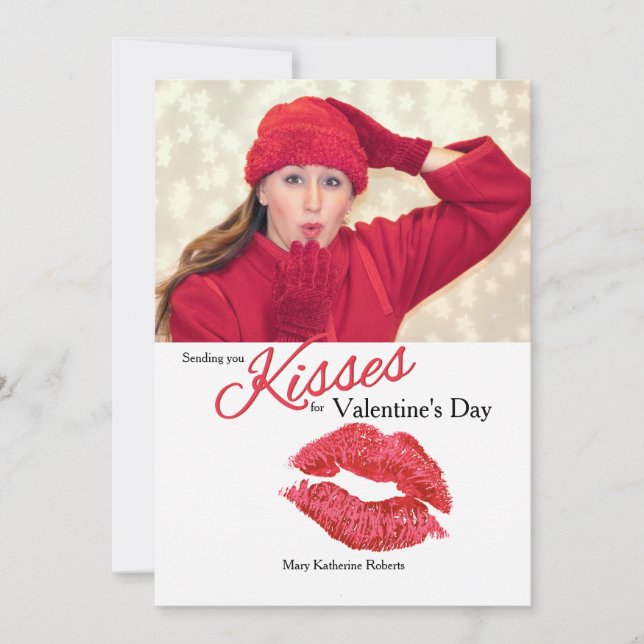 Kisses Photo Card (Front)