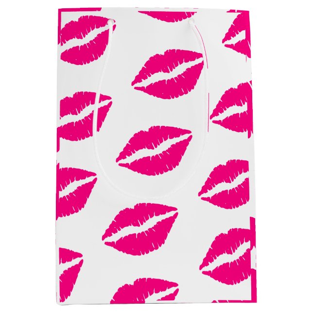  Kisses Valentine's Day 2023 st valentine     Medium Gift Bag (Front)