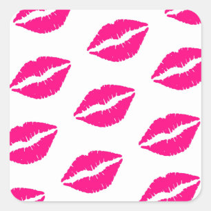  Kisses Valentine's Day 2024 st valentine    Square Sticker