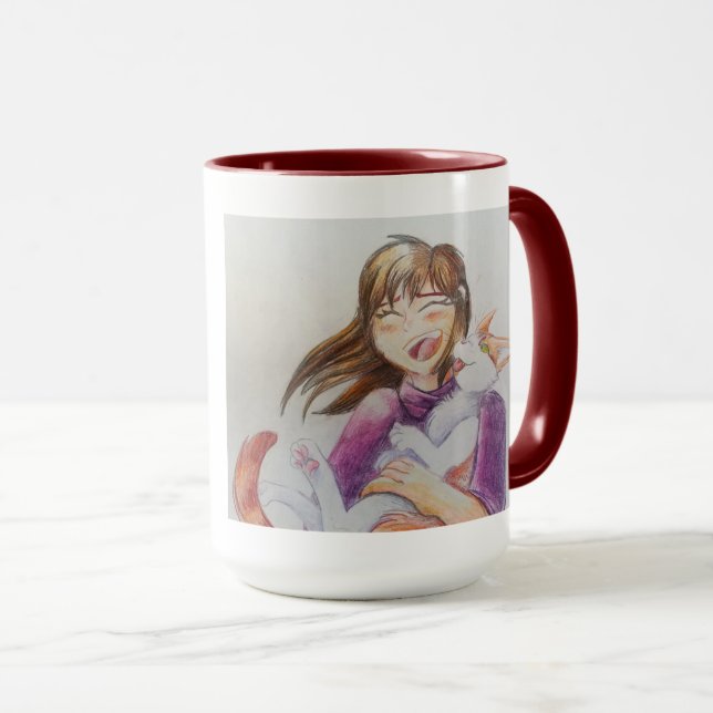 Kisses with Carrot mug (Front Right)