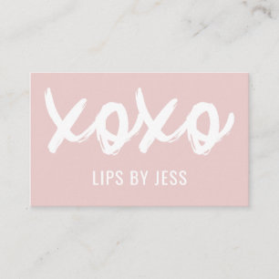 Kisses XOXO Neutral Tones Lipsense Business Card
